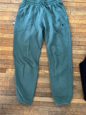 Champion Teal Green Fleece Joggers with Embroidered Logo